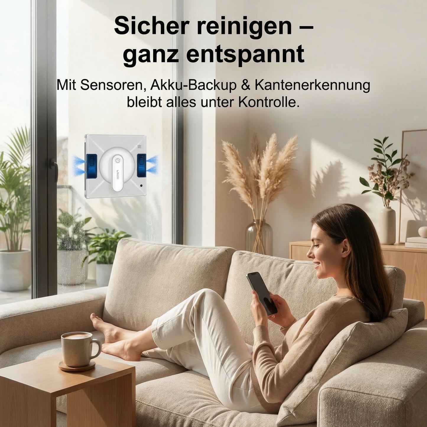 Selevio - Automatischer Fensterputz-Roboter mit Sprühfunktion